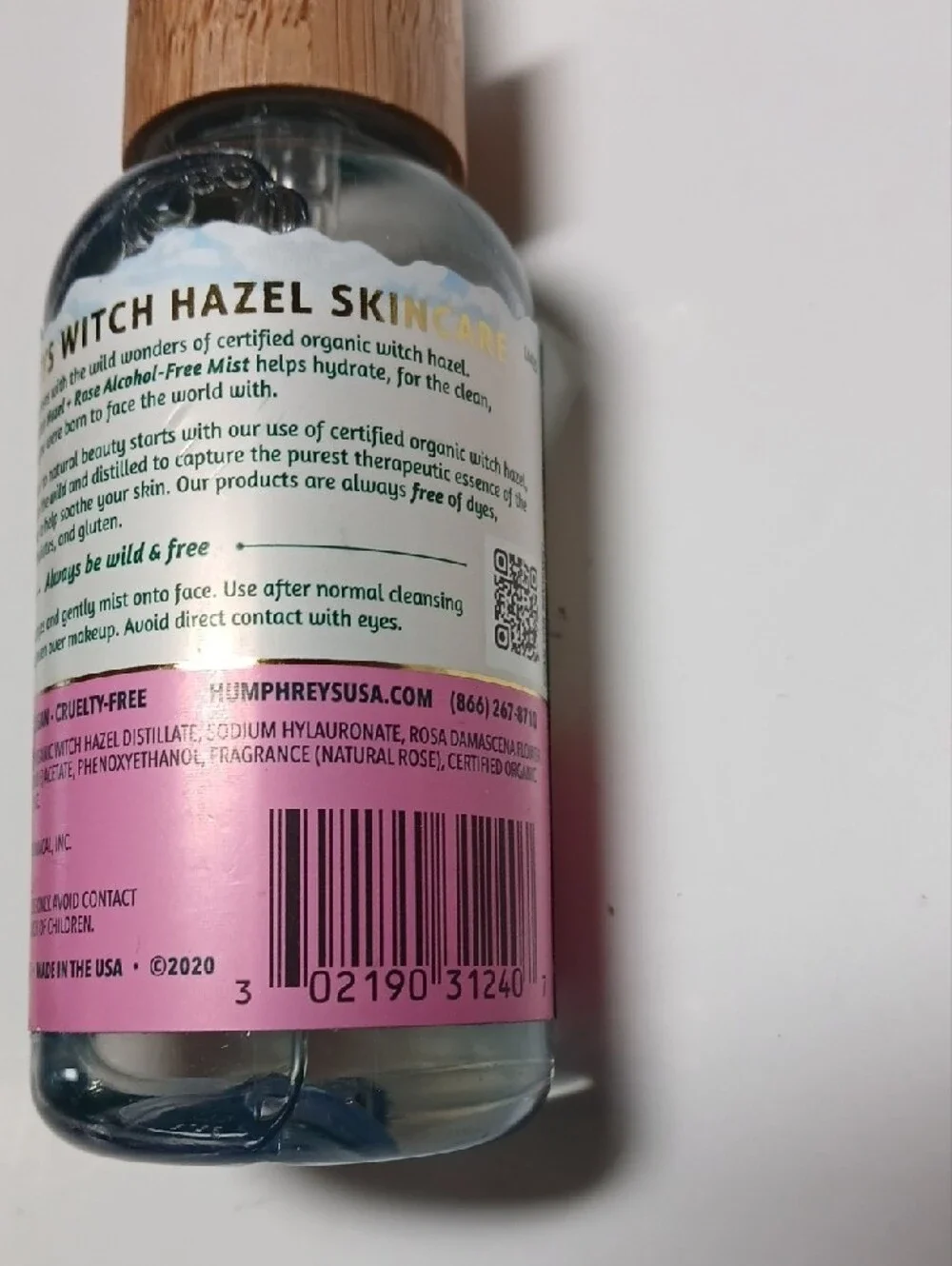 Humphreys Witch Hazel Alcohol-Free Mist Soothe with Rose - 97ml